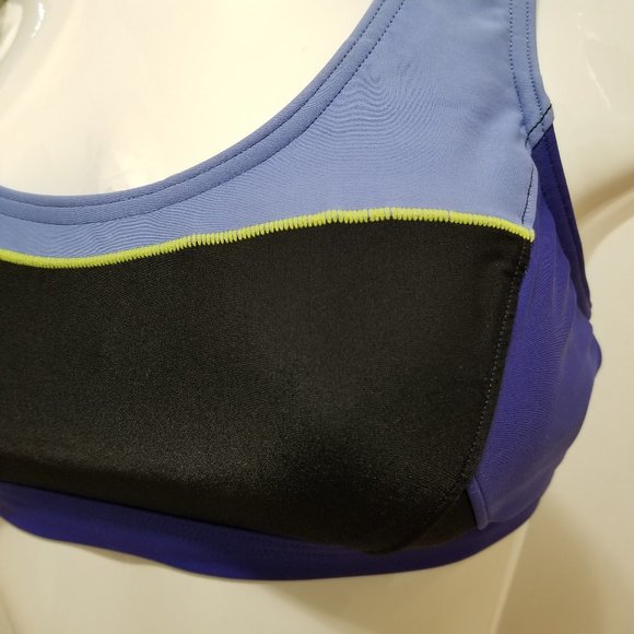 Prana bikini top Medium Isma colorblock racerback keyhole sport inspired swim - Picture 7 of 16